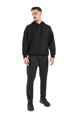 Musclecloth Elite Oversize Kapüşonlu Sweatshirt Siyah Siyah