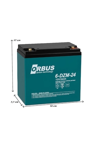 Orbus 12v 24 Ah Elektrikli Bisiklet Aküsü 5'li Set