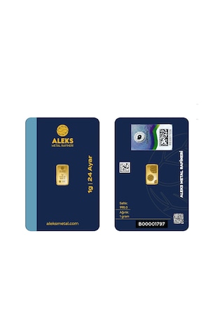 Agakulche 1 Gr 995 24 Ayar Amr Külçe Altın