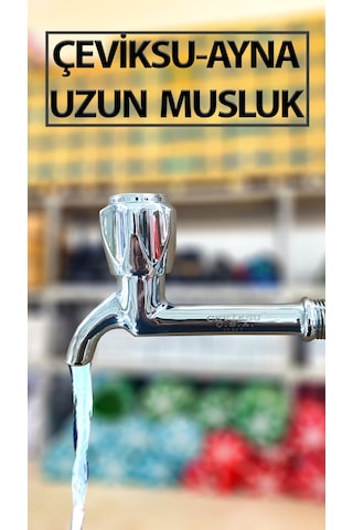 Çevik Su Ayna Model Musluk Uzun Tip