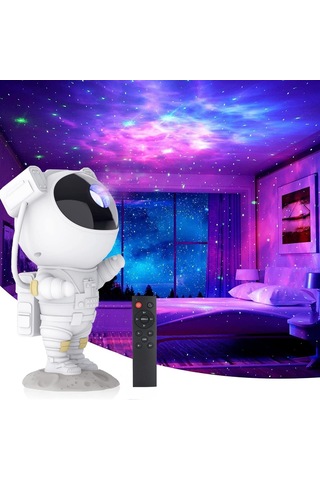 Yıldızlı Gökyüzü Gece Lambası, Projektör, Astronot Projektör Lamba, Odayı Dekore Etmek, Gece Lambası Ambiyans Çok Renkli