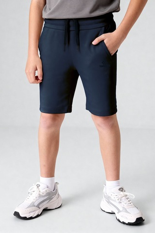 Tommylife İndigo Standart Fit Basic Performans Erkek Çocuk Şort - 11303 İndigo