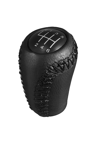 Moveevo Mazda 3/5/6/cx-7/mx-5 İçin Deri 6 Vites Şanzıman Topu, 20mm Dişli, Kolay Kurulum,  Yerine Değiştirme Siyah