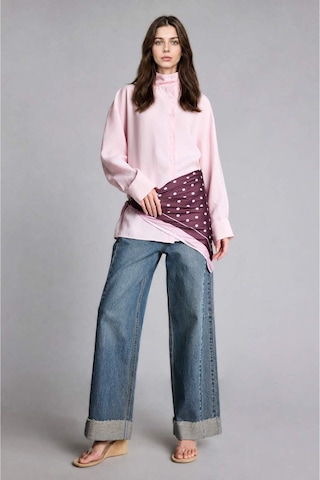Defacto Regular Fıt Modal Uzun Kollu Açık Pembe Tunik H9044ax26aupn645 Pembe-pn645