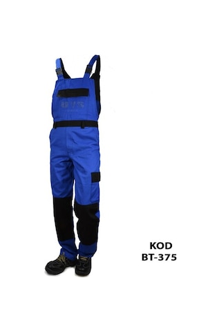 Iş Tulumu Bahçıvan Ilave Dizlikli Mavi