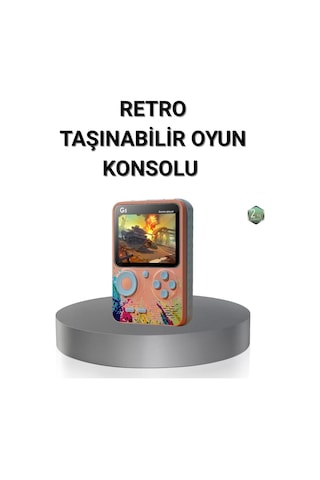 Retro Taşınabilir Oyun Konsolu 500 Klasik Oyunlu 3.0 İnç Renkli Ekran