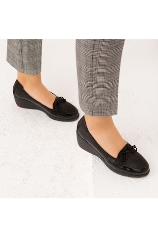 Relax Anatomic Kadın Hakiki Deri Siyah Comfort Ayakkabı 611 F2310-31218 Byn Ayk Y22 Black Siyah