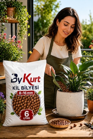 Kil Bilyesi 8-16 Mm Yıkanmış Kil Bilyesi 6 Litre 6 L