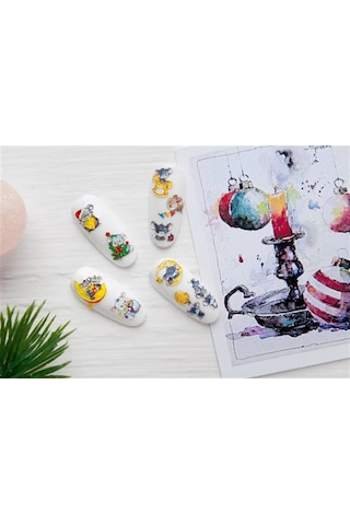 Stiker 3d Arti Deco - 48 Beyaz