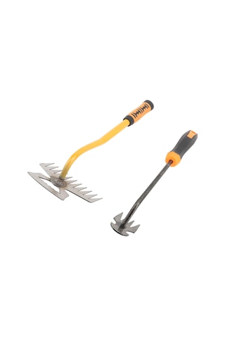 Tenfowee Bahçe Çayır Temizleme Aleti Seti: 11 Ve 4 Dişli Paslanmaz Çelik Tırpan, Ergonomik Kollü Ot Kaldırıcı, Toprak Döşücü Ve Fide Çıkartıcı