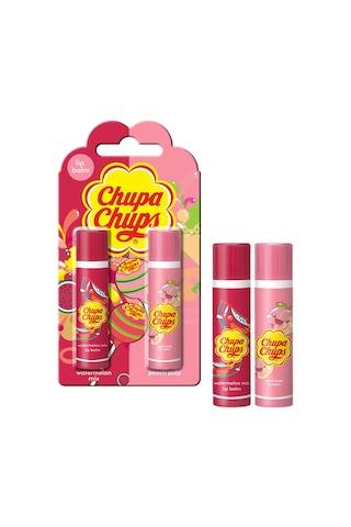 Chupa Chups Karpuz & Şeftali Lip Balm Dudak Bakım Kremi 2 x 4 G
