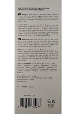 Leke Karşıtı Işıltı Verici Serum 50 Ml. Yeni Formül
