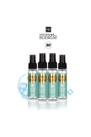 Blue Ice Buzul Ferahlığı Kolonyası 60 Ml Sprey Başlıklı 4'lü Paket 80 Cep Boy Toptan Set