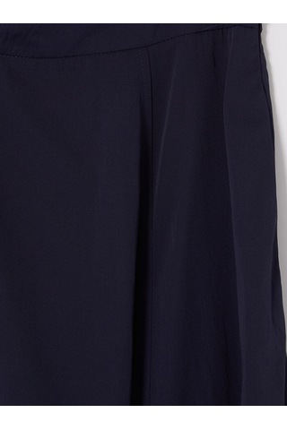 Lcw Modest Lacivert Yüksek Bel Poplin Kloş Etek
