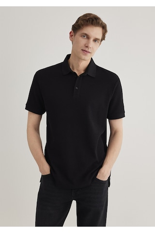 Mavi - Siyah Polo Tişört 0612521-900 Siyah