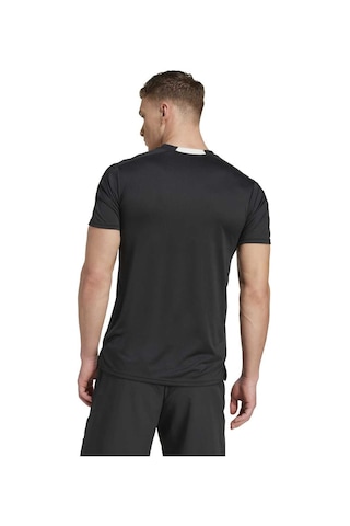 Adidas Designed For Training Heritage Erkek Siyah Bisiklet Yaka Tişört SIYAH