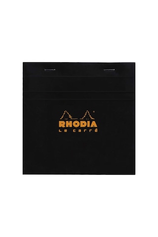 Rhodia Kareli Bloknot, Siyah, 148x148 Mm