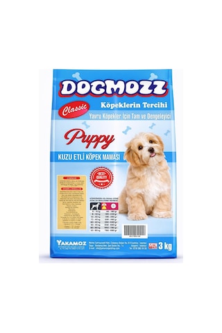 DogMozz Kuzulu Yavru Köpek Maması 3 KG