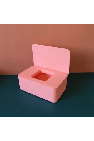 Ximistore9 Pp Malzeme Pembe Kapaklı Maske Saklama Kutusu - Ev İçi Büyük Kapasiteli Toz Koruyucu Halka Kapatmalı Pembe