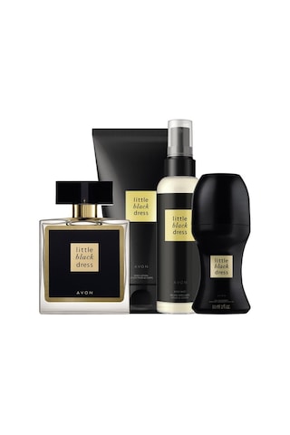Avon Little Black Dress Kadın Parfüm EDP 50 ML + Body Mist + Roll-On + Vücut Losyonu