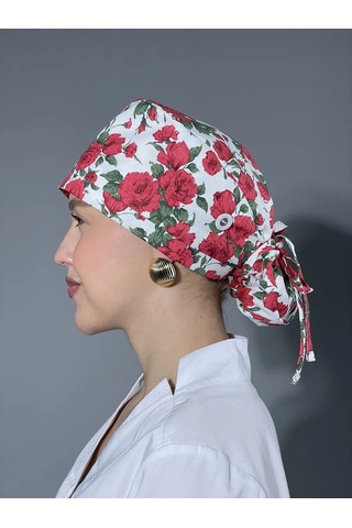 Geminiko Çok Kullanımlık Desenli Pamuklu Hemşire Şapkası 428857767
