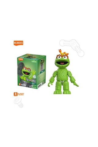 Susam Sokağı Oscar Blokees Sesame Street Blokees Oscar Figür Model Kit 14 Cm