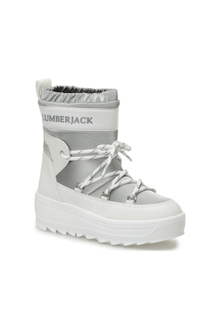 Lumberjack Kelly 4pr Beyaz Kadın Kar Botu Beyaz-gumus Beyaz - Gümüş