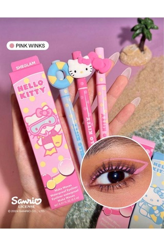Hello Kitty Sheglam Make Waves Waterproof Eyeliner Pembe
