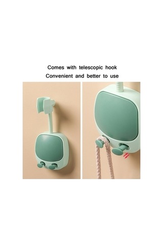 Tongxida Yumruksuz Sabitleme Gri Duş Duş Çerçevesi, Adet 2, Evrensel Banyo Ayarlanabilir Aparatı Koyu Gri