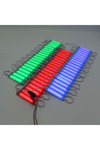 Sunlight Ekstra Parlak Işık Parmak Led 9 Led 20 Modül 12V 3 Renk