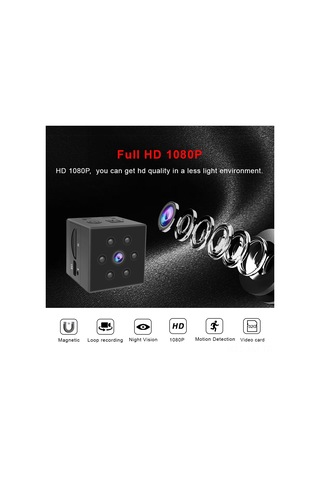 Ximistore9 Md23 Akıllı Gece Görüşlü Hareket Sensörlü Hd 1080p Mini Kamera, Araç Ve Güvenlik İçin Manyetik Tasarım