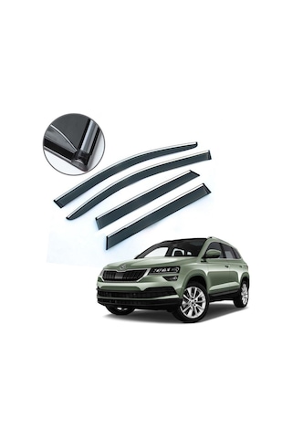 Niken Skoda Kamiq 2018- Kromlu Cam Rüzgarlığı 4 Lü