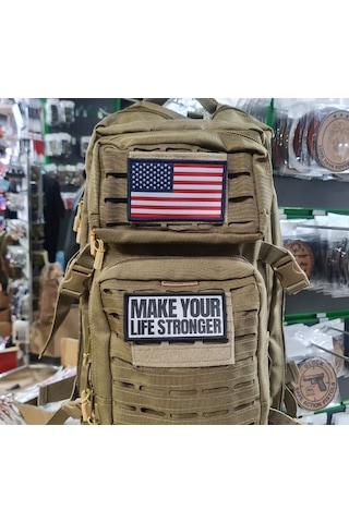 Seyhan Askeri Malzeme Amerika Bayrak Peç 11cm X 7 Cm Arkası Cırtlı - Arma - Patch Diğer