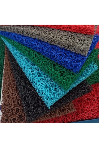 Beylin Kıvırcık Pvc Paspas Dış Zemin Halı Yolluk Gri 100x900 Gri