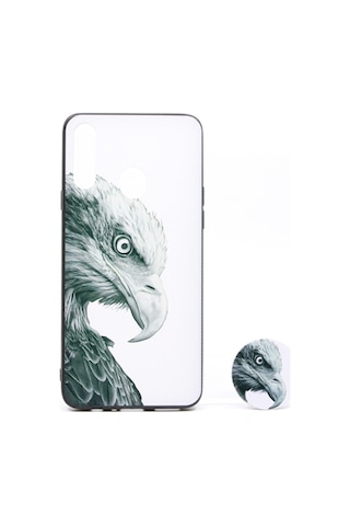 Nettech Samsung Galaxy A20s Uyumlu Desenli Popsocket Seri Arka