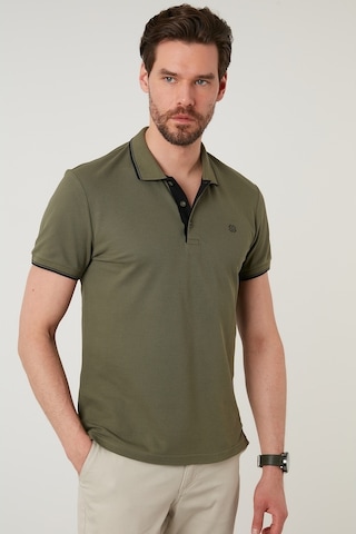 Buratti % 100 Pamuk Düğmeli Regular Fit Erkek Polo Yaka T Shirt 5902118 Haki