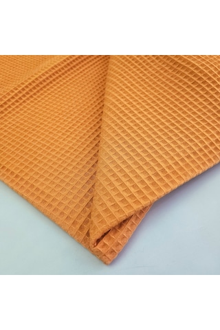 Waffle Pike Bornozluk Kumaş 100% Pamuk W-46 Turuncu