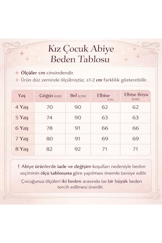 Monita Kız Çocuk Pudra Işıltılı Payetli Tüllü Elbise - Astarlı, Saç Tokası Hediyeli 4-8 Yaş Pudra