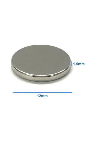 4 Adet 12mm X 1.5mm Yuvarlak Mıknatıs Disk Neodyum Buzdolabı Ofis Yazı Not Tahtası Ev Hobi Oyuncak