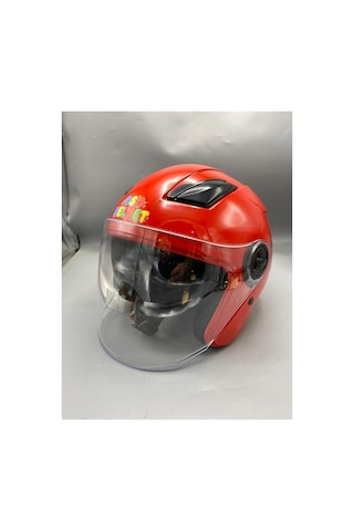 Acık Kask Çocuk Kırmızı