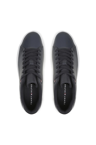 Tommy Hilfiger Tommy Hılfıger Modern Iconıc Court Cup Leather Erkek Ayakkabı Fm0fm04355-dw5 Lacivert