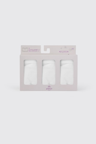 Panço Kız Çocuk Beyaz 3'lü Boxer Seti 2602gk14002