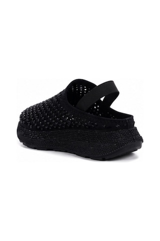 N Napa Shoe Np.9557.siyah Taşlı Napa Shoe Siyah Taşlı Kadın Sandalet / Sabo Terlik