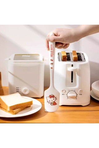 Geeroyoo Sanrio Lisanslı Pasta Krema Spatula - Yüksek Sıcaklığa Dayanıklı Silikon - Karıştırma, Yayma Ve Pişirme Aracı Pembe, 5.5x28cm Diğer