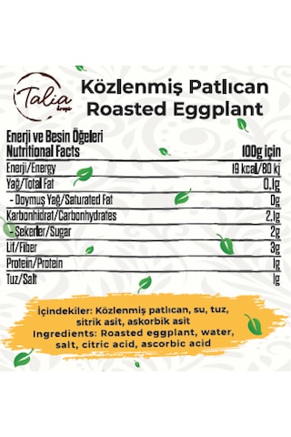 Talia Közlenmiş Patlıcan Kuşbaşı A10 2850g