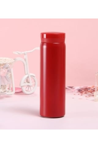 Minimo Mini Termos Paslanmaz Çelik Su Termos, Kaliteli Vakum Termos 200 Ml Kırmızı