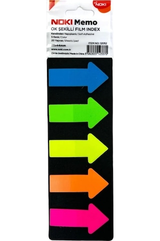 Noki Ok Şekilli Film İndex 5 Renk 20 Yaprak 12052
