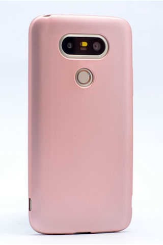 LG Uyumlu G5 Kılıf Zore Premier Silikon Kapak Rose Gold