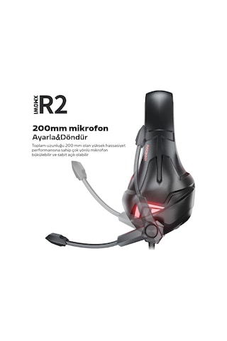 xMowi R2 Mikrofonlu RGB Oyuncu Kulaklığı