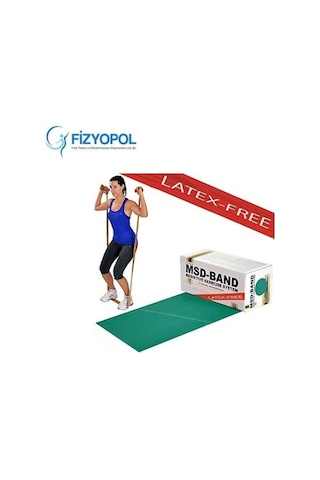 Msd Mvs Band 22.5 Metre Gümüş Gri Egzersiz Pilates Direnç Bandı Gri